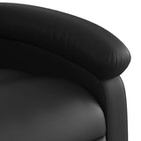 Stand up Recliner Chair Black Faux Leather - Extra Image