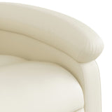 Stand up Massage Recliner Chair Cream Faux Leather - Extra Image