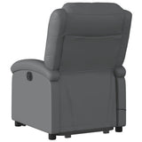 Stand up Massage Recliner Chair Grey Faux Leather - 45-Degree Angle