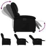 Electric Stand up Recliner Chair Black Faux Leather