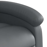 Electric Stand up Massage Recliner Chair Grey Faux Leather - Extra Image