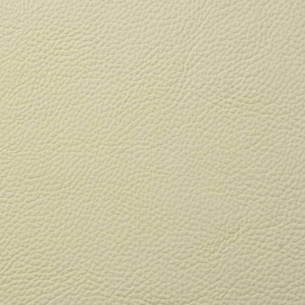 Massage Recliner Chair Cream Real Leather