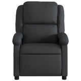 Electric Recliner Chair Black Real Leather - Extra Image