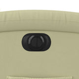 Electric Recliner Chair Cream Real Leather - Extra Image