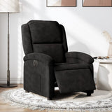 Electric Recliner Chair Black Velvet