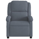 Electric Massage Recliner Chair Dark Grey Velvet - Extra Image