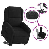 Stand up Recliner Chair Black Velvet