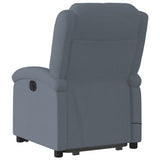 Stand up Massage Recliner Chair Dark Grey Velvet - 45-Degree Angle