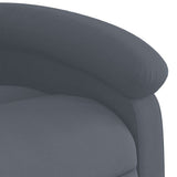 Stand up Massage Recliner Chair Dark Grey Velvet - Extra Image