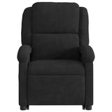 Electric Stand up Recliner Chair Black Velvet