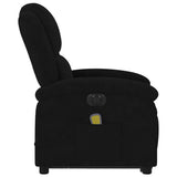 Electric Stand up Massage Recliner Chair Black Velvet - Extra Image