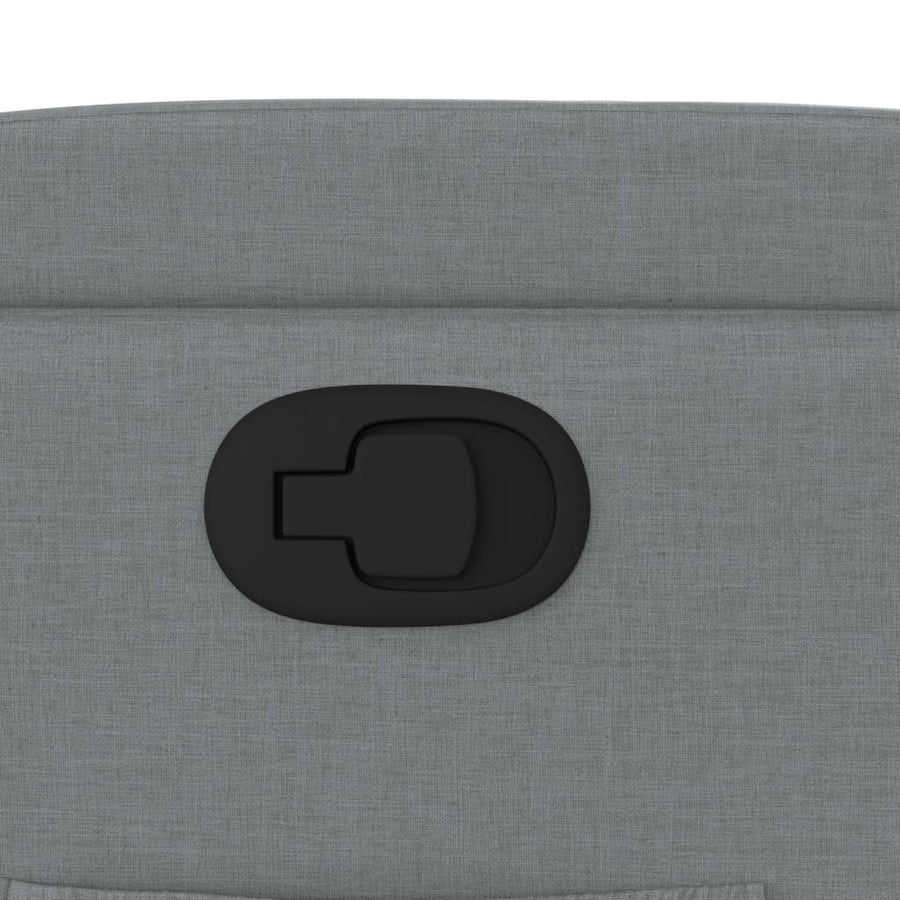 Recliner Chair Light Grey Fabric
