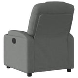 Recliner Chair Dark Grey Fabric - Side View