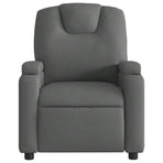 Recliner Chair Dark Grey Fabric