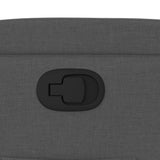 Recliner Chair Dark Grey Fabric - Extra Image