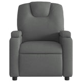 Electric Recliner Chair Dark Grey Fabric - Extra Image
