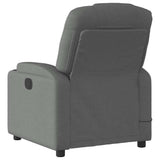 Electric Massage Recliner Chair Dark Grey Fabric - 45-Degree Angle