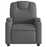 Electric Massage Recliner Chair Dark Grey Fabric - Extra Image