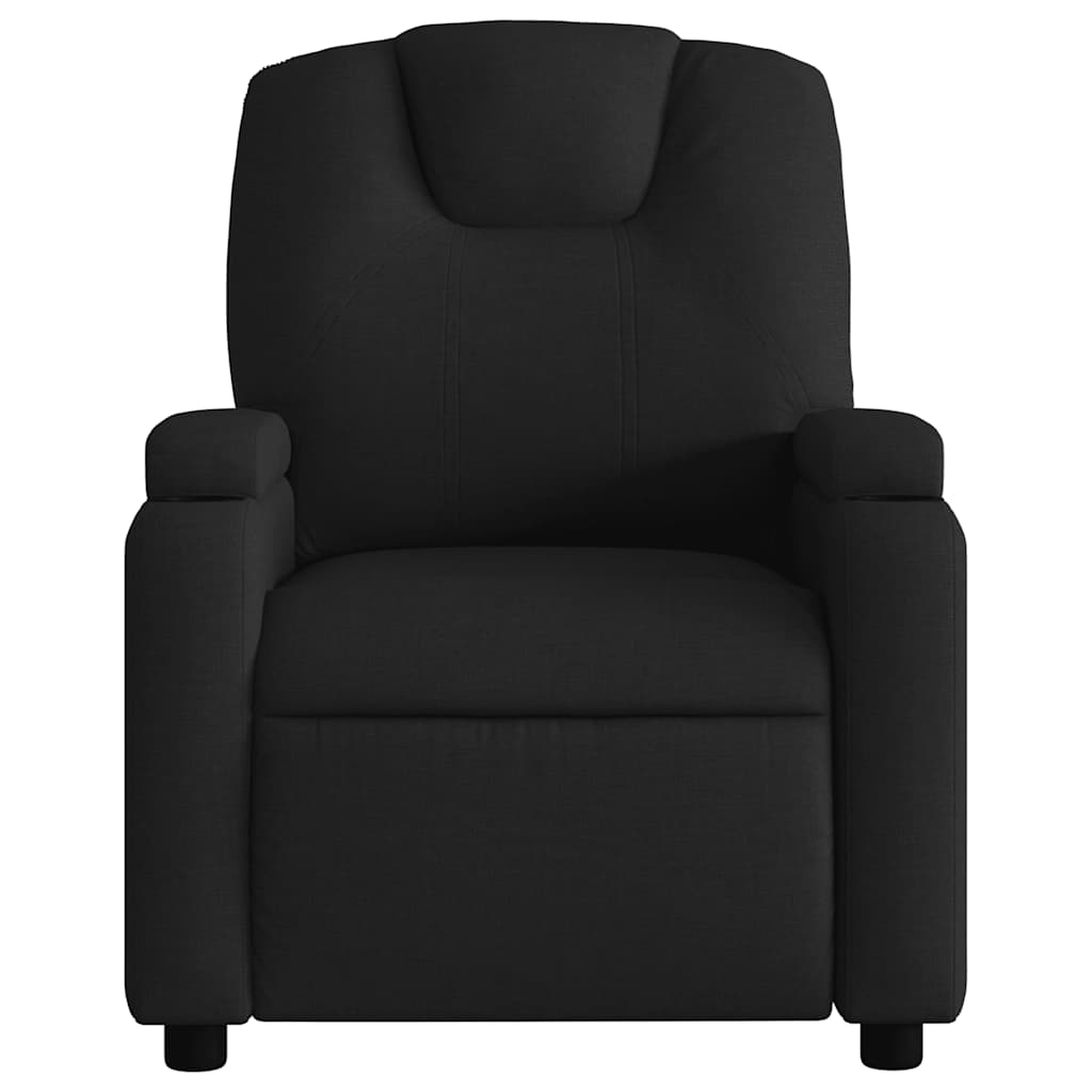 Electric Massage Recliner Chair Black Fabric