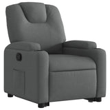 Stand up Recliner Chair Dark Grey Fabric
