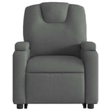 Stand up Massage Recliner Chair Dark Grey Fabric