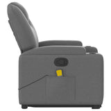 Stand up Massage Recliner Chair Dark Grey Fabric - Extra Image