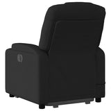 Stand up Massage Recliner Chair Black Fabric - 45-Degree Angle