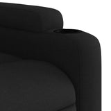 Stand up Massage Recliner Chair Black Fabric - Extra Image