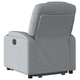 Electric Stand up Recliner Chair Light Grey Fabric