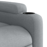 Electric Stand up Recliner Chair Light Grey Fabric - Extra Image
