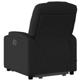 Electric Stand up Massage Recliner Chair Black Fabric - Top-Down View