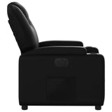 Electric Recliner Chair Black Faux Leather - Extra Image