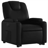 Electric Stand up Recliner Chair Black Faux Leather - Top-Down View