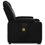 Electric Stand up Massage Recliner Chair Black Faux Leather - Extra Image