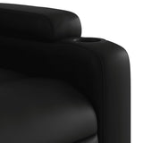 Electric Stand up Massage Recliner Chair Black Faux Leather - Extra Image