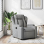 Recliner Chair Light Grey Fabric