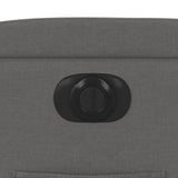 Electric Recliner Chair Dark Grey Fabric - Extra Image