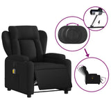 Electric Massage Recliner Chair Black Fabric