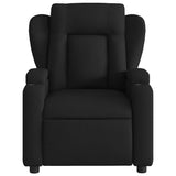 Electric Massage Recliner Chair Black Fabric - Extra Image