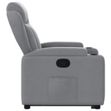 Stand up Recliner Chair Light Grey Fabric - Extra Image