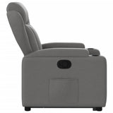 Stand up Recliner Chair Dark Grey Fabric