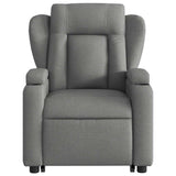Stand up Massage Recliner Chair Dark Grey Fabric - Extra Image
