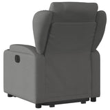 Electric Stand up Recliner Chair Dark Grey Fabric - Top-Down View