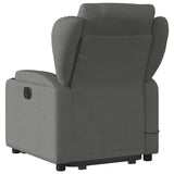 Electric Stand up Massage Recliner Chair Dark Grey Fabric - 45-Degree Angle