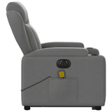 Electric Stand up Massage Recliner Chair Dark Grey Fabric - Extra Image