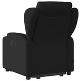 Electric Stand up Massage Recliner Chair Black Fabric - 45-Degree Angle