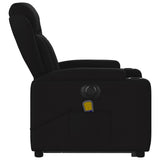 Electric Stand up Massage Recliner Chair Black Fabric
