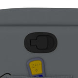 Massage Recliner Chair Grey Faux Leather - Extra Image