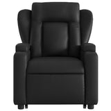 Stand up Massage Recliner Chair Black Faux Leather - Extra Image