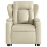 Stand up Massage Recliner Chair Cream Faux Leather - Extra Image